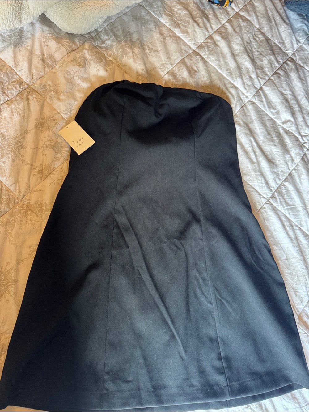 Target Black Strapless A-Line Dress